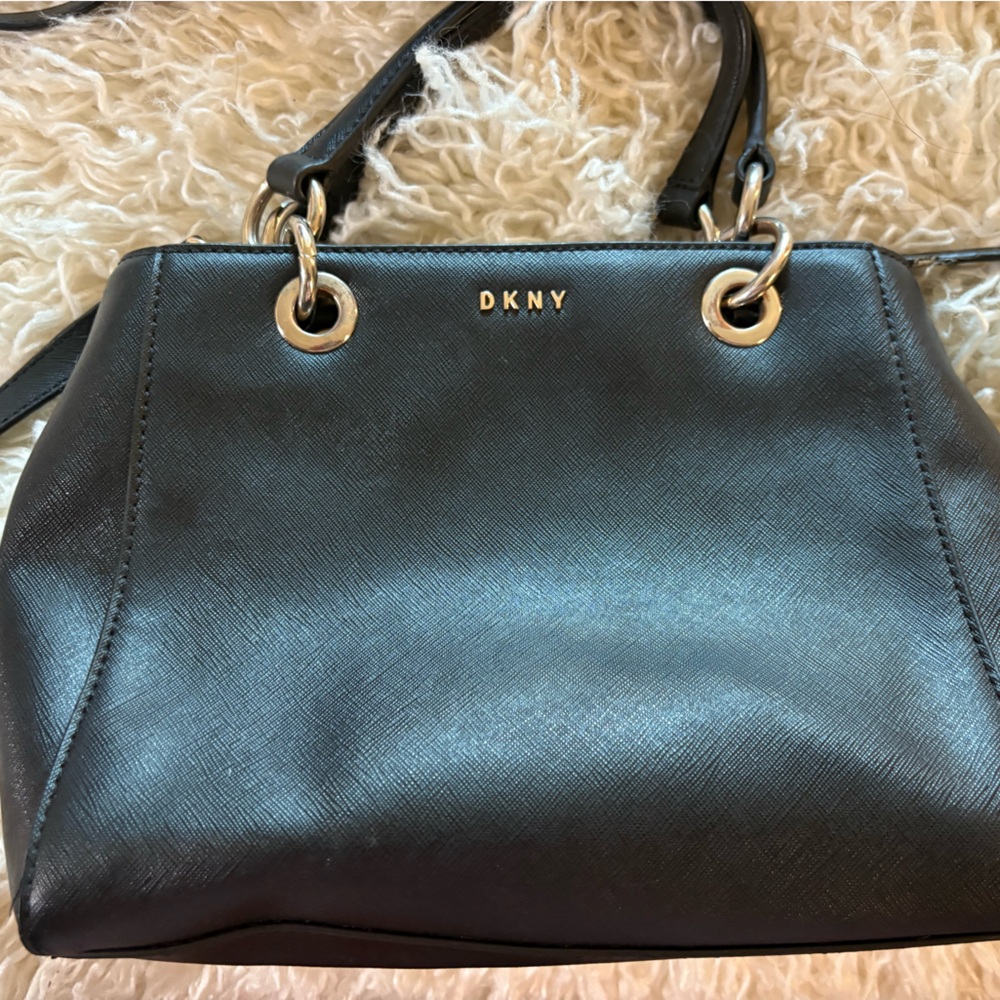 DKNY Black Shoulder Bag with Adjustable Strap - Picture 2 of 11